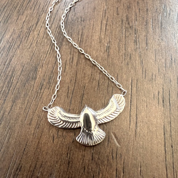 Turquoise and Tobacco Fleetwood Necklace 🦅 - Picture 3 of 6